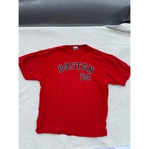 CSA David Ortiz Boston Red Sox‎ #34 Big Papi MLB Red Graphic T-Shirt Mens XL